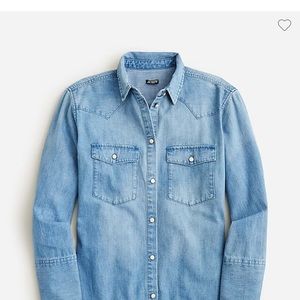 J Crew garçon denim shirt size 10